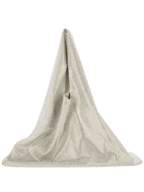 Silver-tone triangle shape glass crystal bag GIUSEPPE DI MORABITO | 02PSBG010FC0210921CR